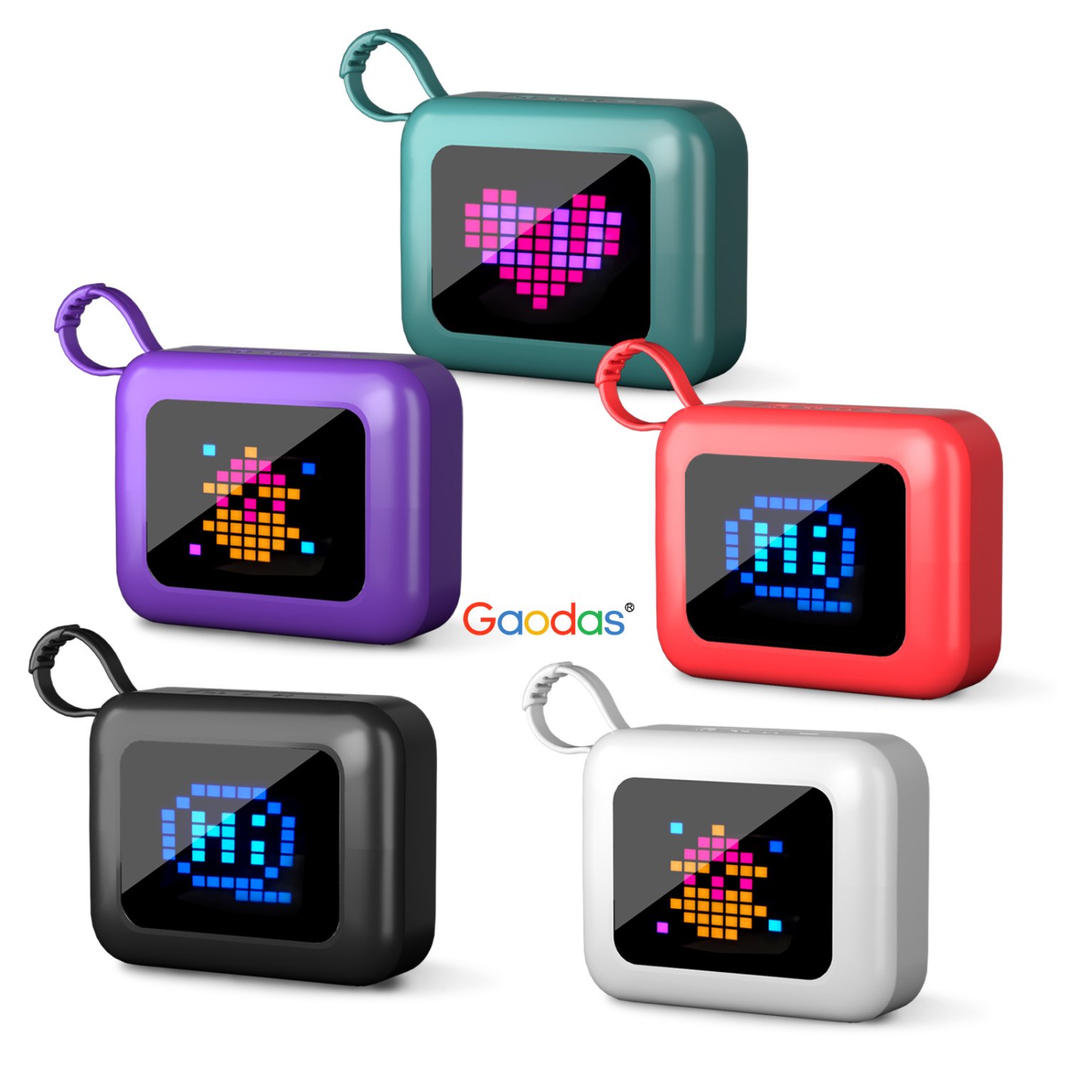 New portable bicycle music box Bluetooth waterproof vibration mini size Bt 5.3 camping LED screen speaker