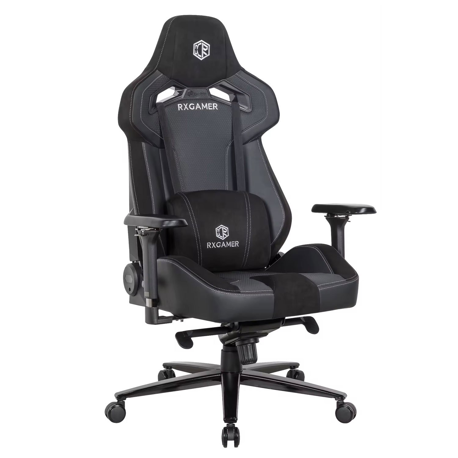 Customized logo gaming chair with ergonomic racing style and high back adjustable recliner, suitable for computer games and office work