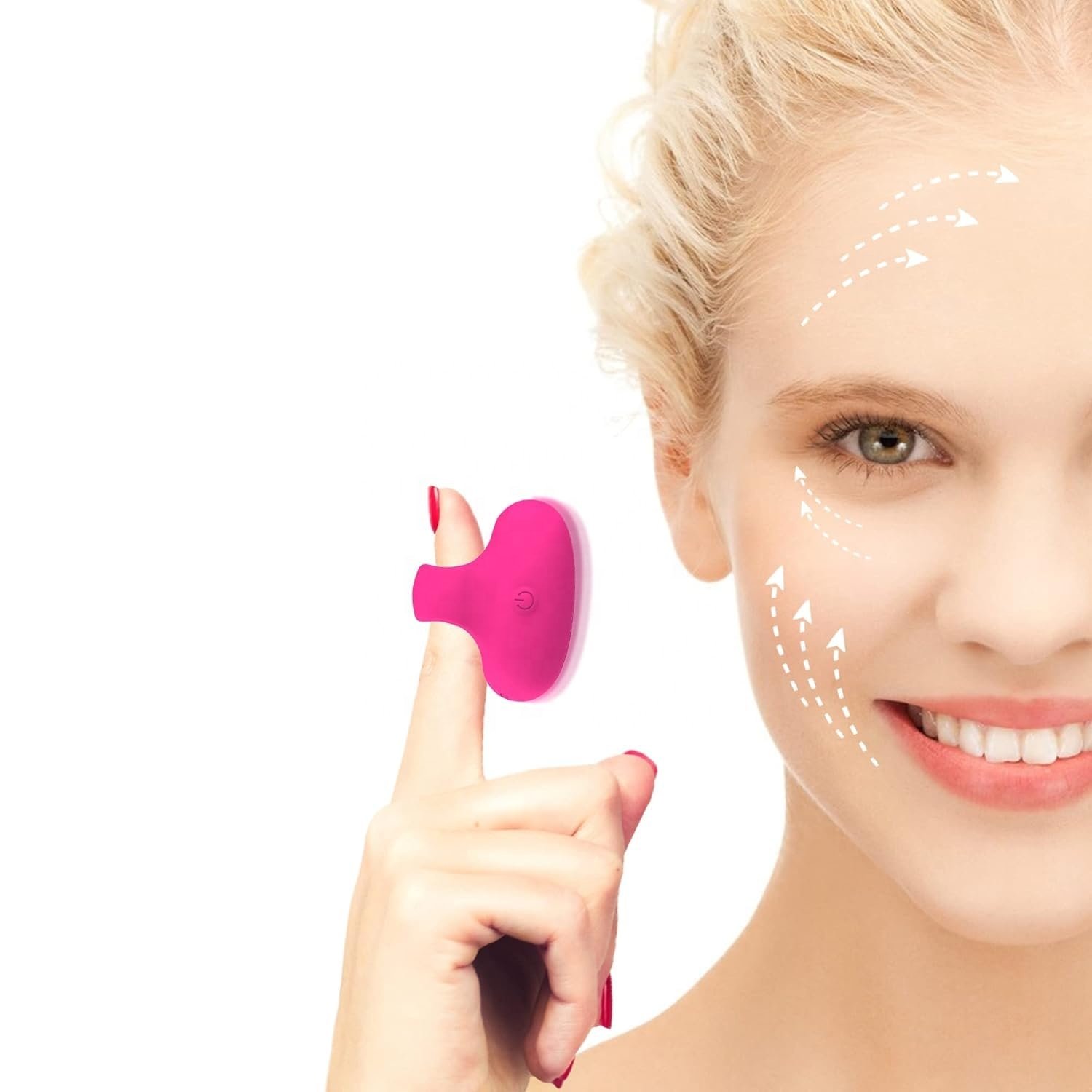 USB charging electric finger massager for women's clitoris stimulation, G-point vibration, bullet ring, mini female vibrator