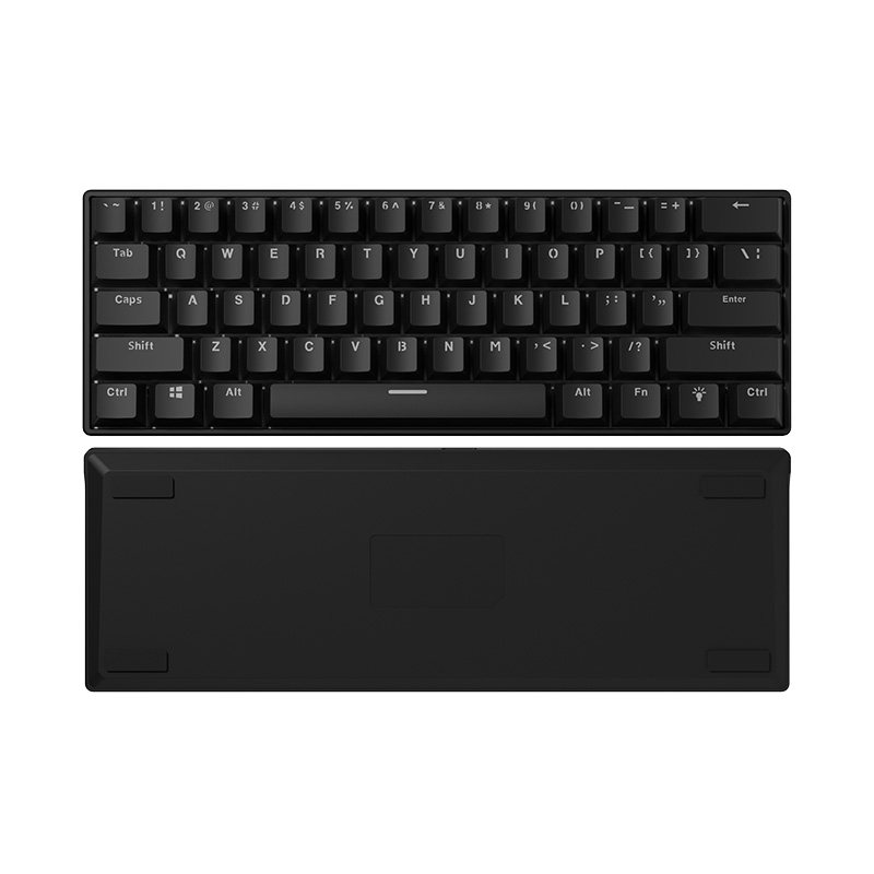 A61K New Mechanical Gaming Keyboard with LED Backlight, 61 Key Mini Wired C-Type Office Use Laptop Blue Switch