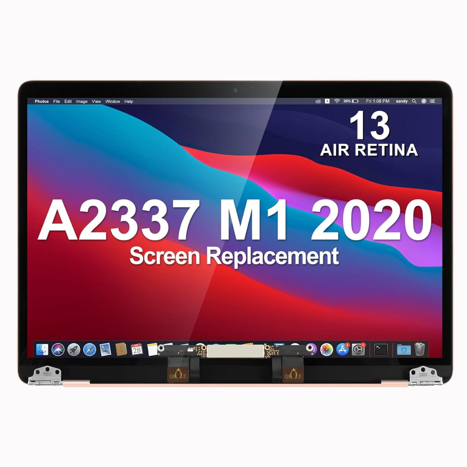 Suitable for MacBook Air 13.3 "M1 2020 A2337 EMC 3598 LCD Display Full Screen Component Replacement 2560x1600