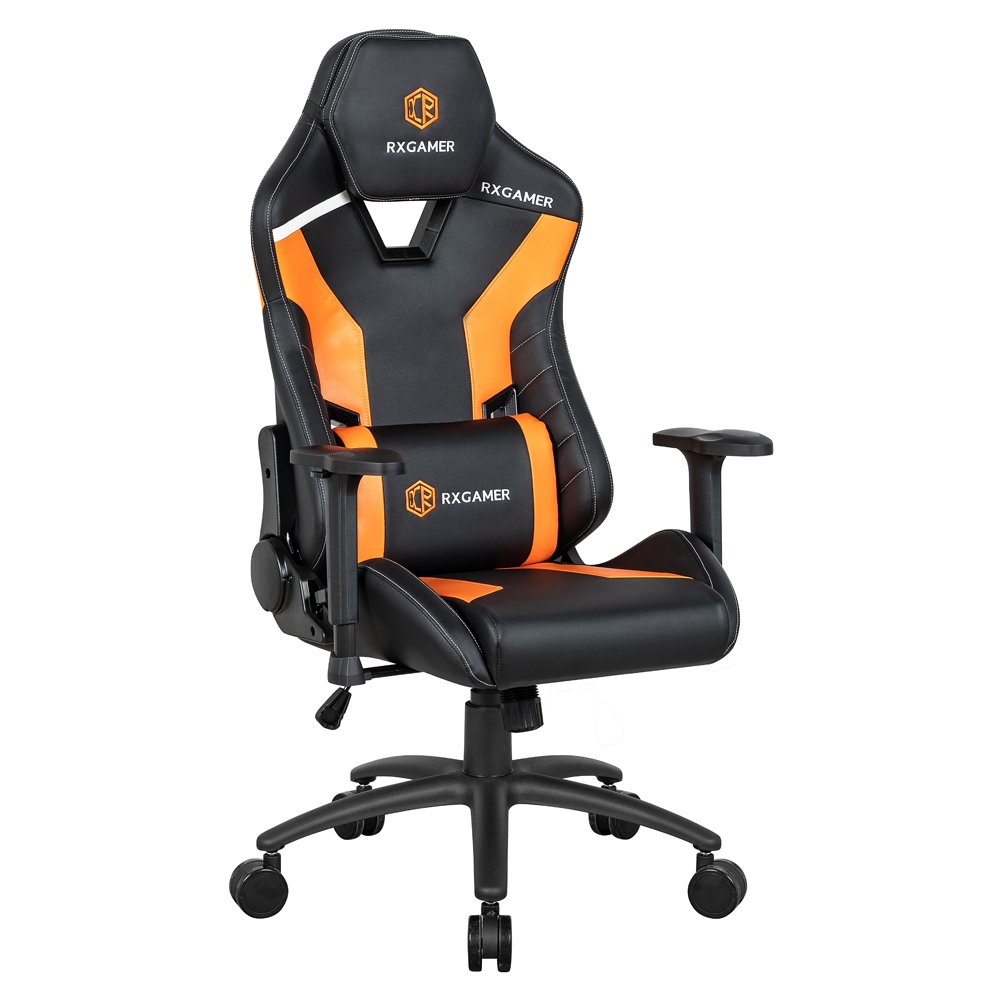 High quality latest gaming chair with ergonomic rotating design, back and neck support made of synthetic leather
