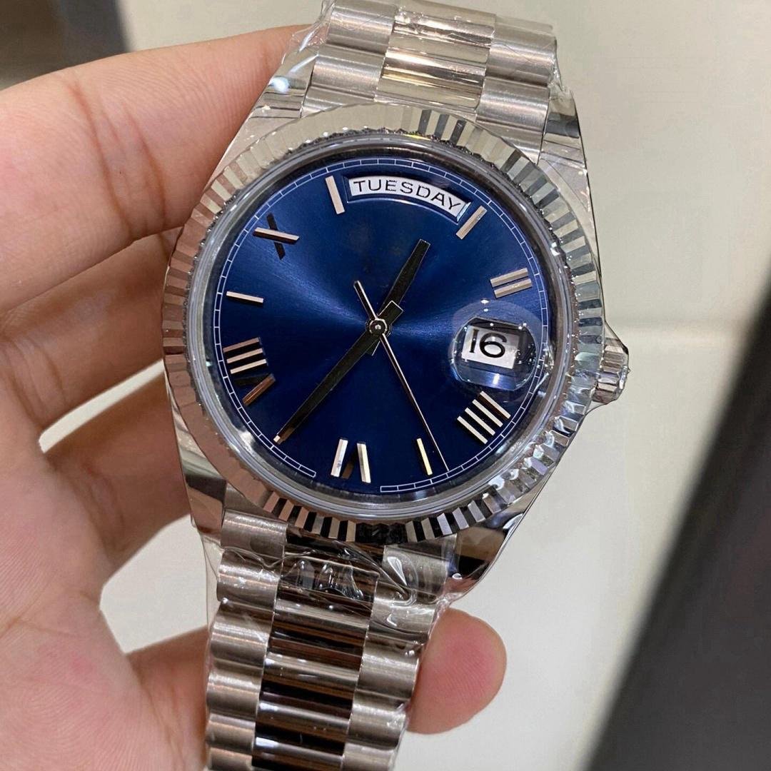 Chinese factory super quality silver watch men's watch designer model 2813 2836 3255 mechanical automatic movement men's watch