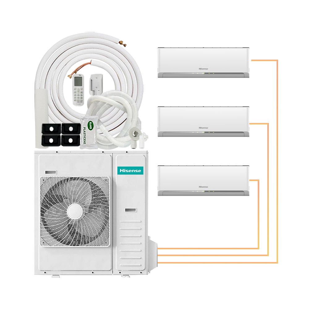 Innovative design of Hisense factory villa with low-energy Wi Fi support and OEM remote control for multi zone air conditioning